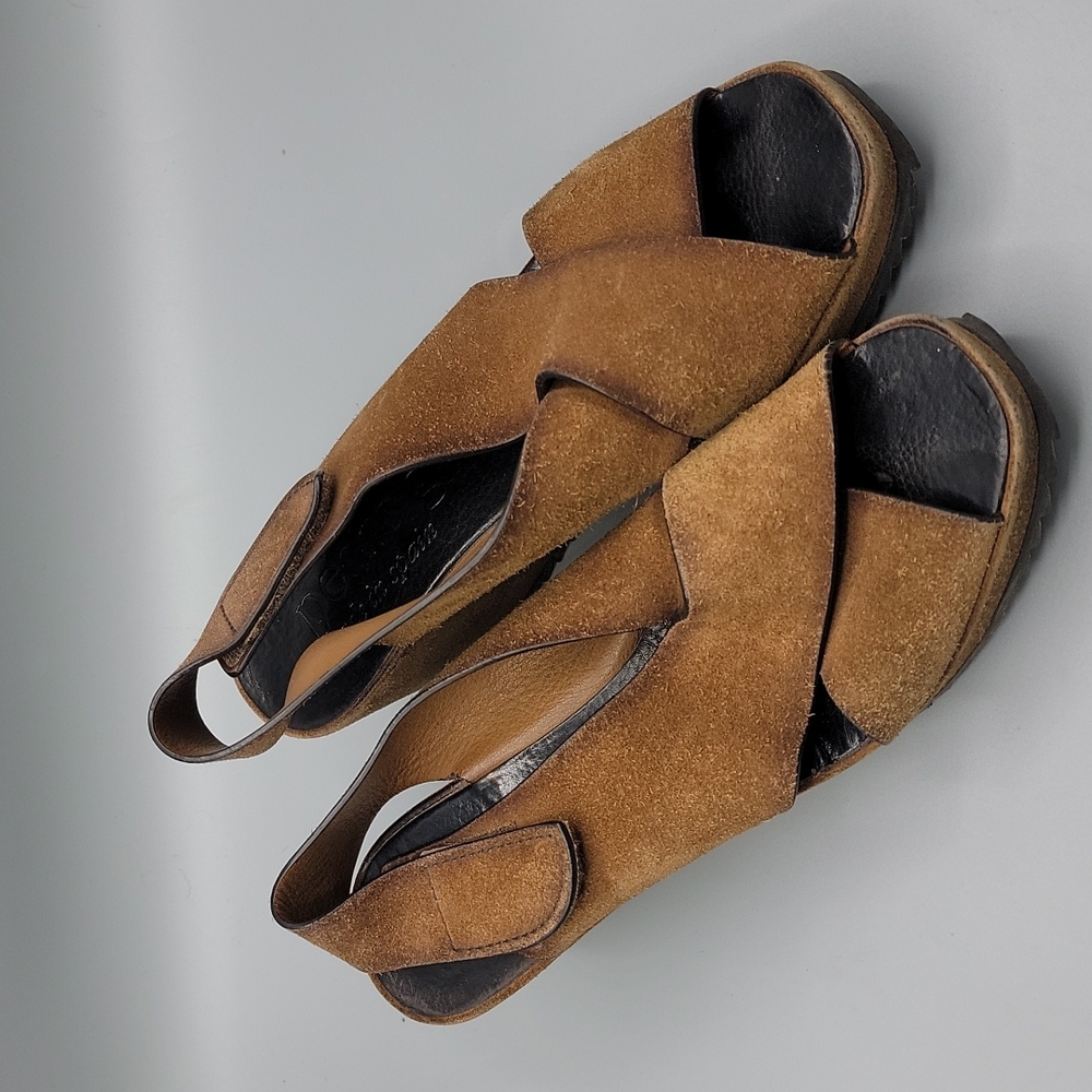 Pedro Garcia Federica Suede Wedge Sandal